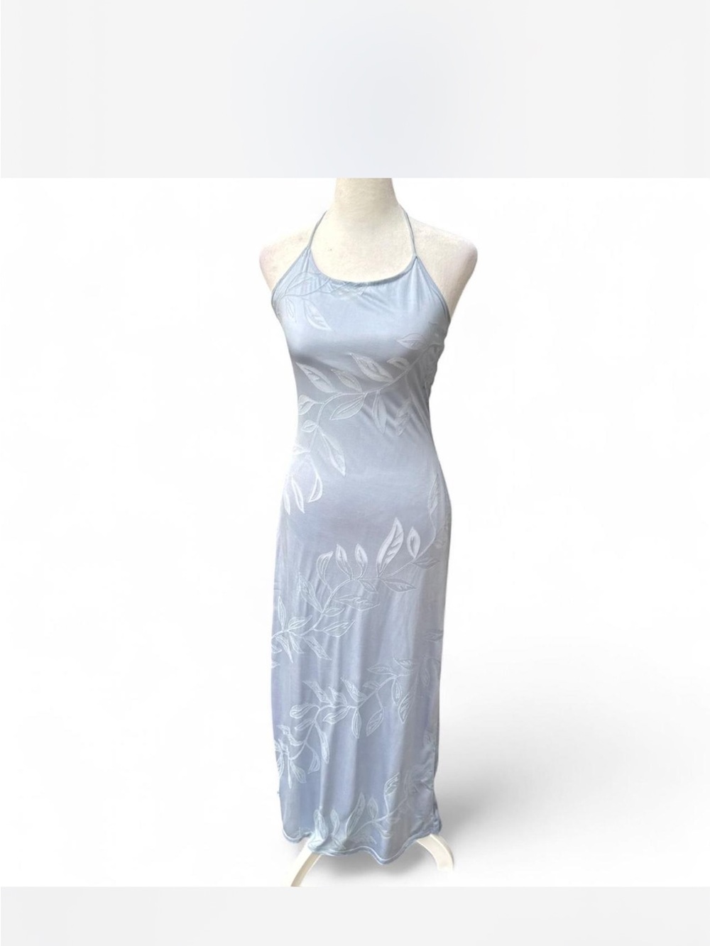 Women’s Light Blue Halter Maxi Dress